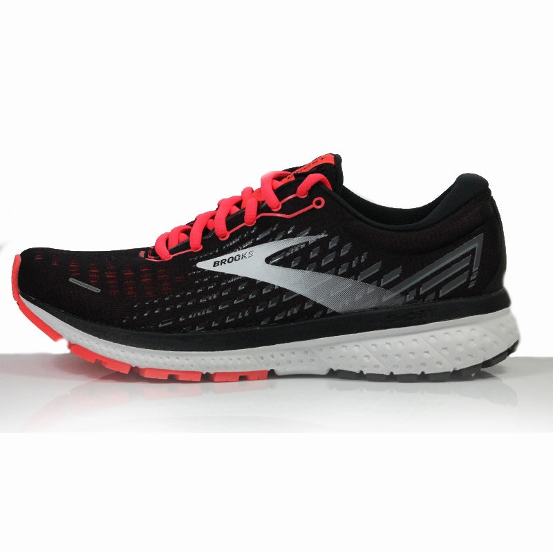 Brooks Ghost 13 Women's Running Shoe - Black/Ebony/Coral Best Road Running Shoes 2025