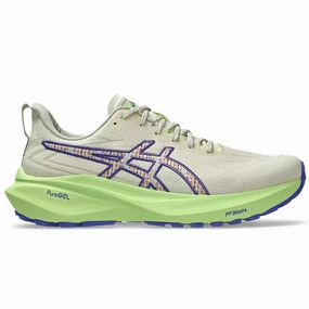 Men's Asics GT-2000 13 TR, Nature Bathing/Lime Green, 10 D Medium Asics Gable Wrestling Shoes