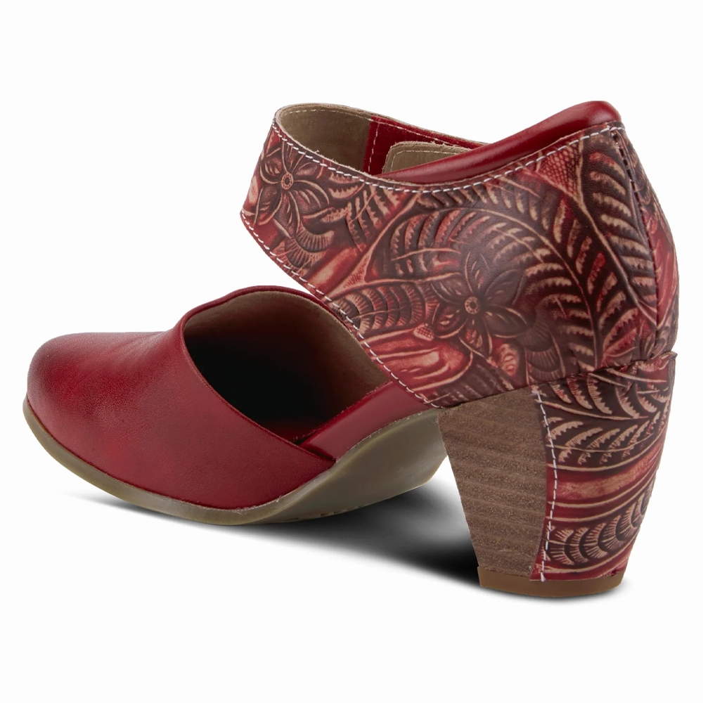 Best Dress Shoes Wear With Khakis L'Artiste By Spring Step Toolie Red Leather (Women's)