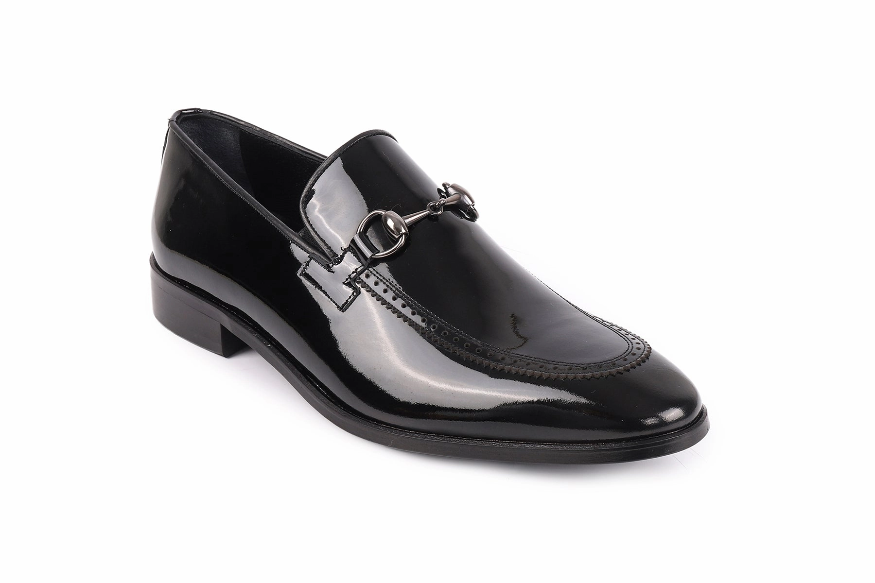 Aetrex Dress Shoes Edroy Patent Leather Horsebit Buckle Dress Shoes