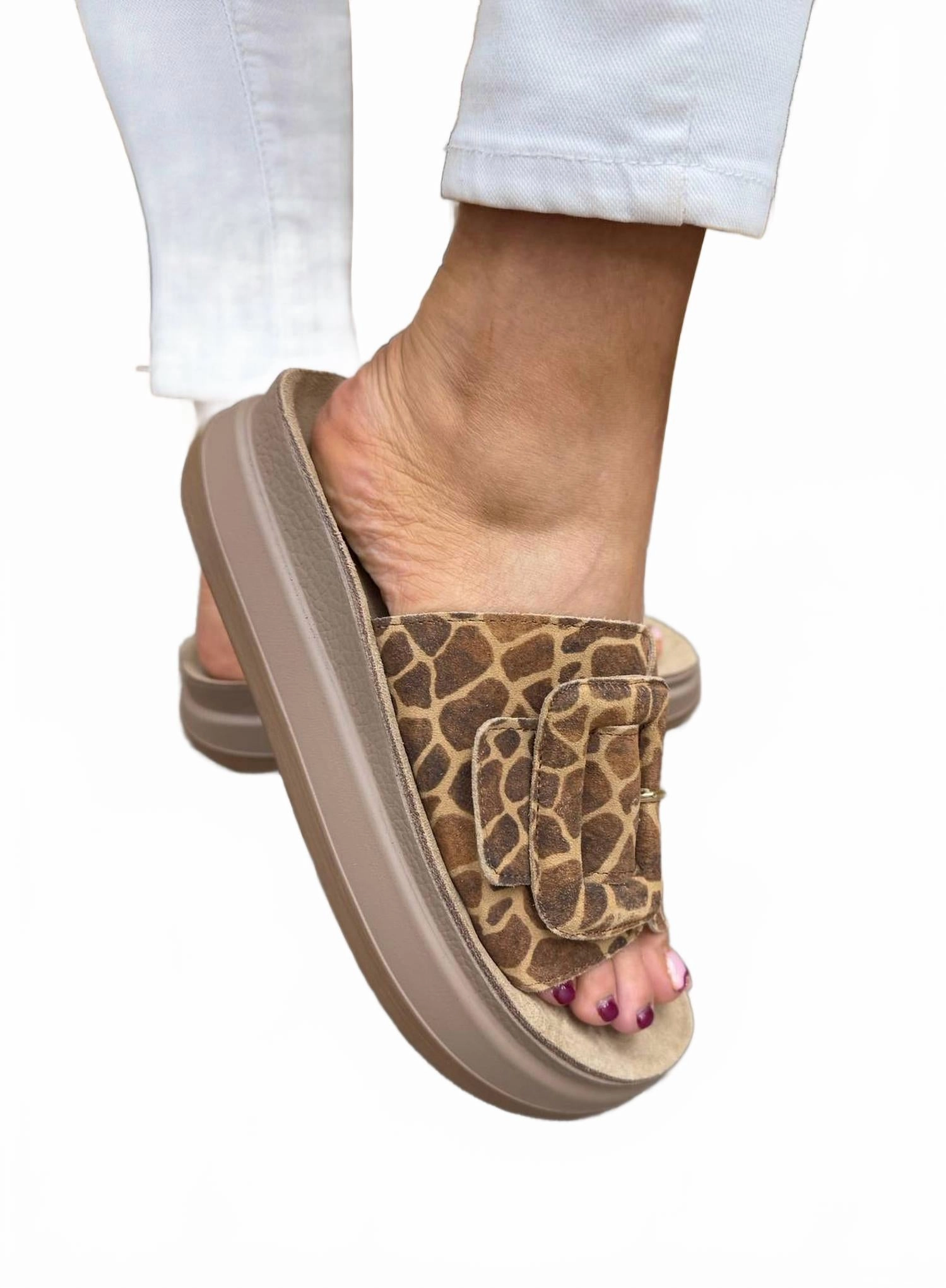 Women's Vasileia Sandals In Tampa Giraffe Worishofer Sandals
