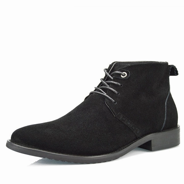 Real Leather Luxury China Designer Casual Brand Male Cow Suede Boot Social Formal chukka Shoe Chelsea Office Footwear for Men de Steve Madden Cypress Boots