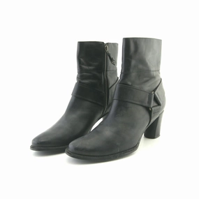 COLE HAAN HARNESS ZIP Knee High Leather Boots No Heel