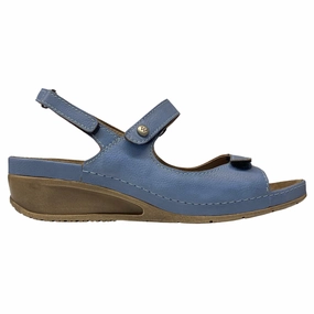 Sandals Leather Wolky Pica Biocare Sky Blue Sandal (Women's)