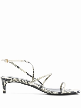 35mm snakeskin-print sandals Print Sandals