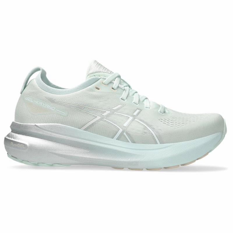 Women's Asics Gel-Kayano 31, Pure Aqua/Pure Silver, 7.5 B Medium Asics Size 14 Running Shoes