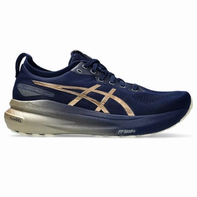 Men's Asics Gel-Kayano 31 Platinum, Blue Expanse/Champagne, 13 D Medium Asics Wrestling Shoes Deals