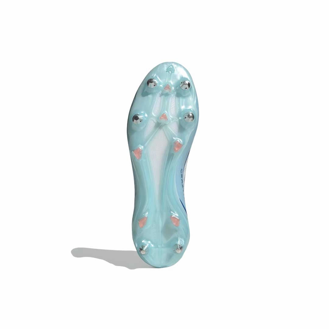 adidas - Unisex X Crazyfast.1 Laceless Soft Ground Soccer Cleats (IE6640) Galaxy Soccer Cleats Cr7