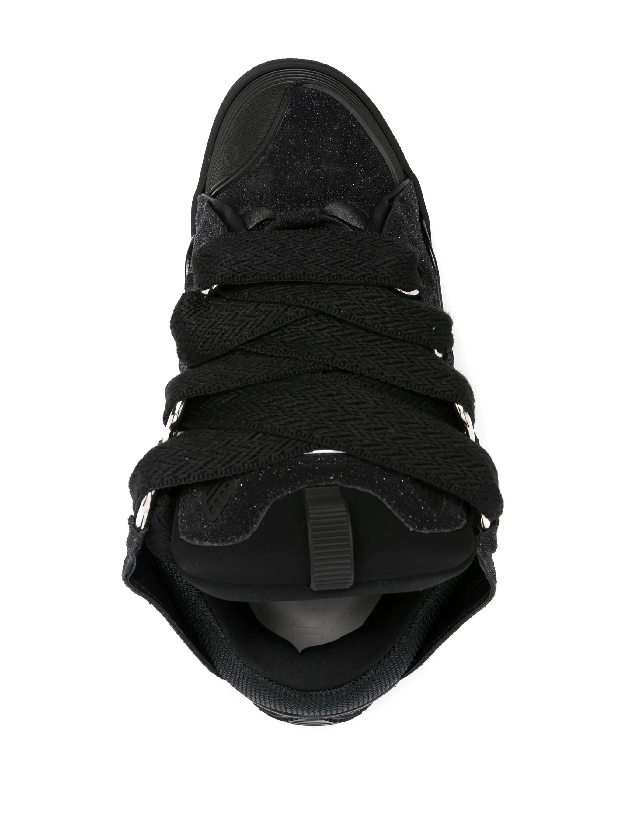 Rose Gold Flat Shoes Curb lace-up sneakers