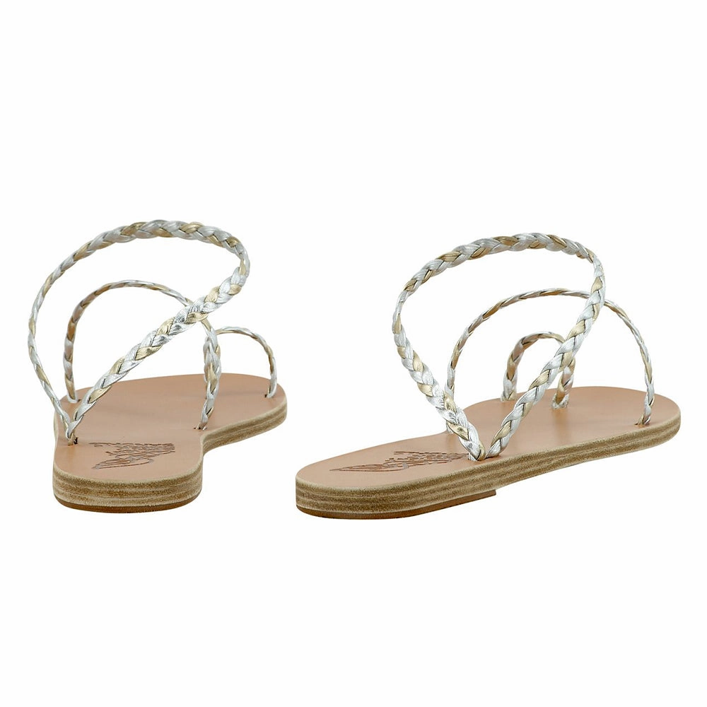 Eleftheria Platinum/Silver Arizona Essentials Eva Sandals