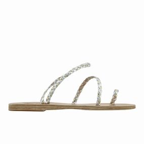 Eleftheria Platinum/Silver Sandals Milano