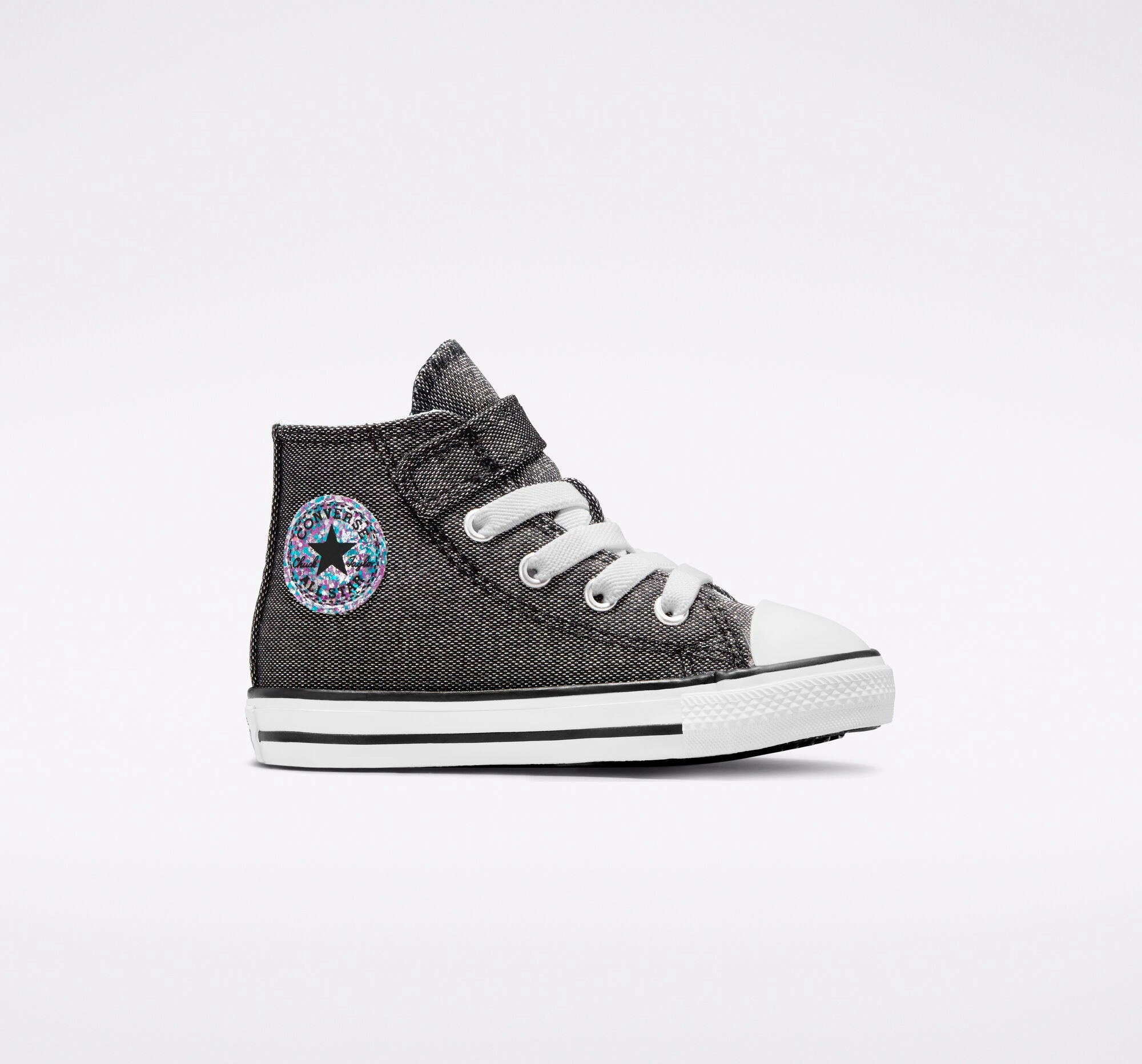 Comfy Sneakers For Walking Converse scarpa sneakers da bambina Chuck Taylor All Star Easy-On Glitter 772877C nero bianco