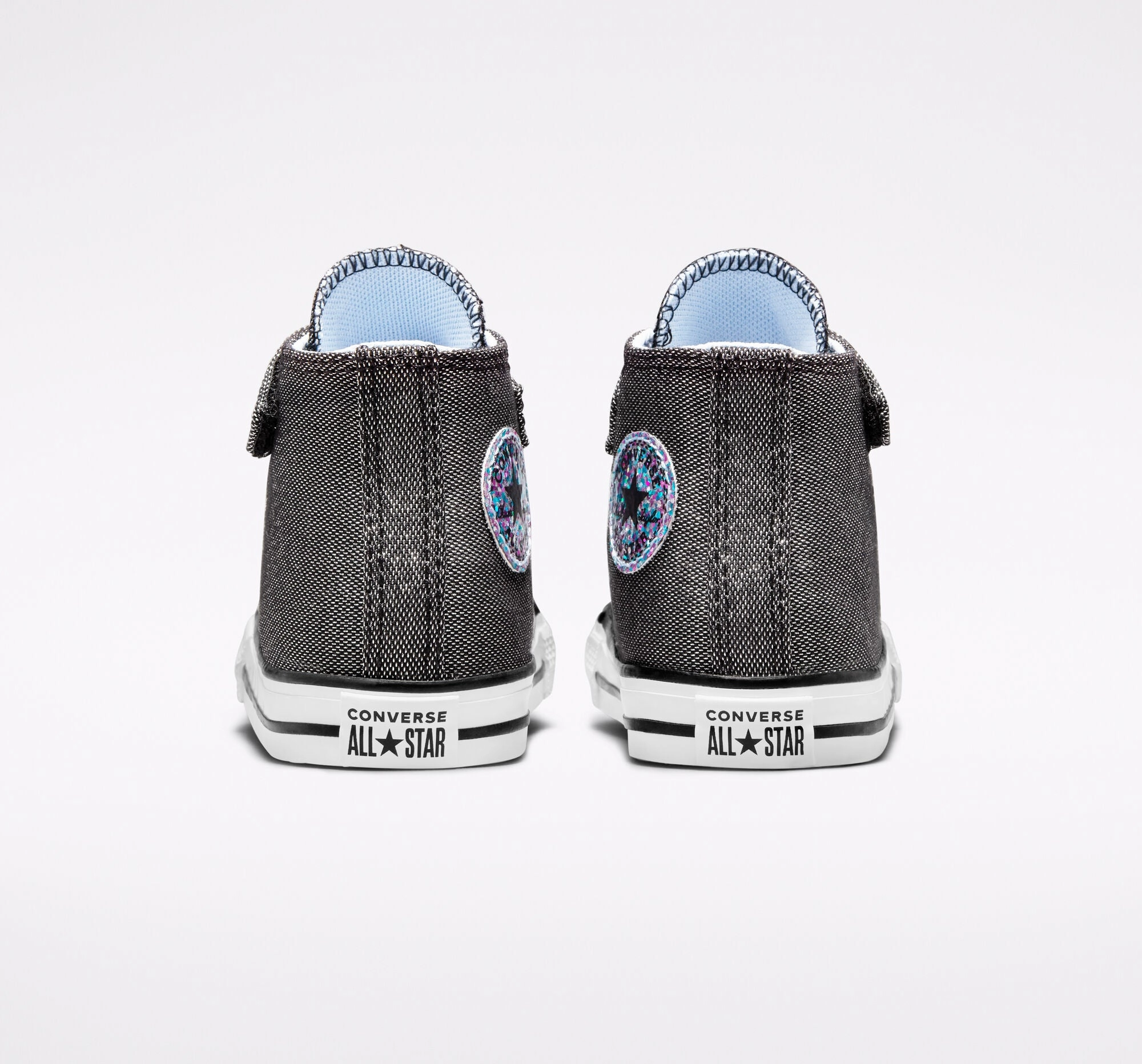 Sneakers Trend Converse scarpa sneakers da bambina Chuck Taylor All Star Easy-On Glitter 772877C nero bianco