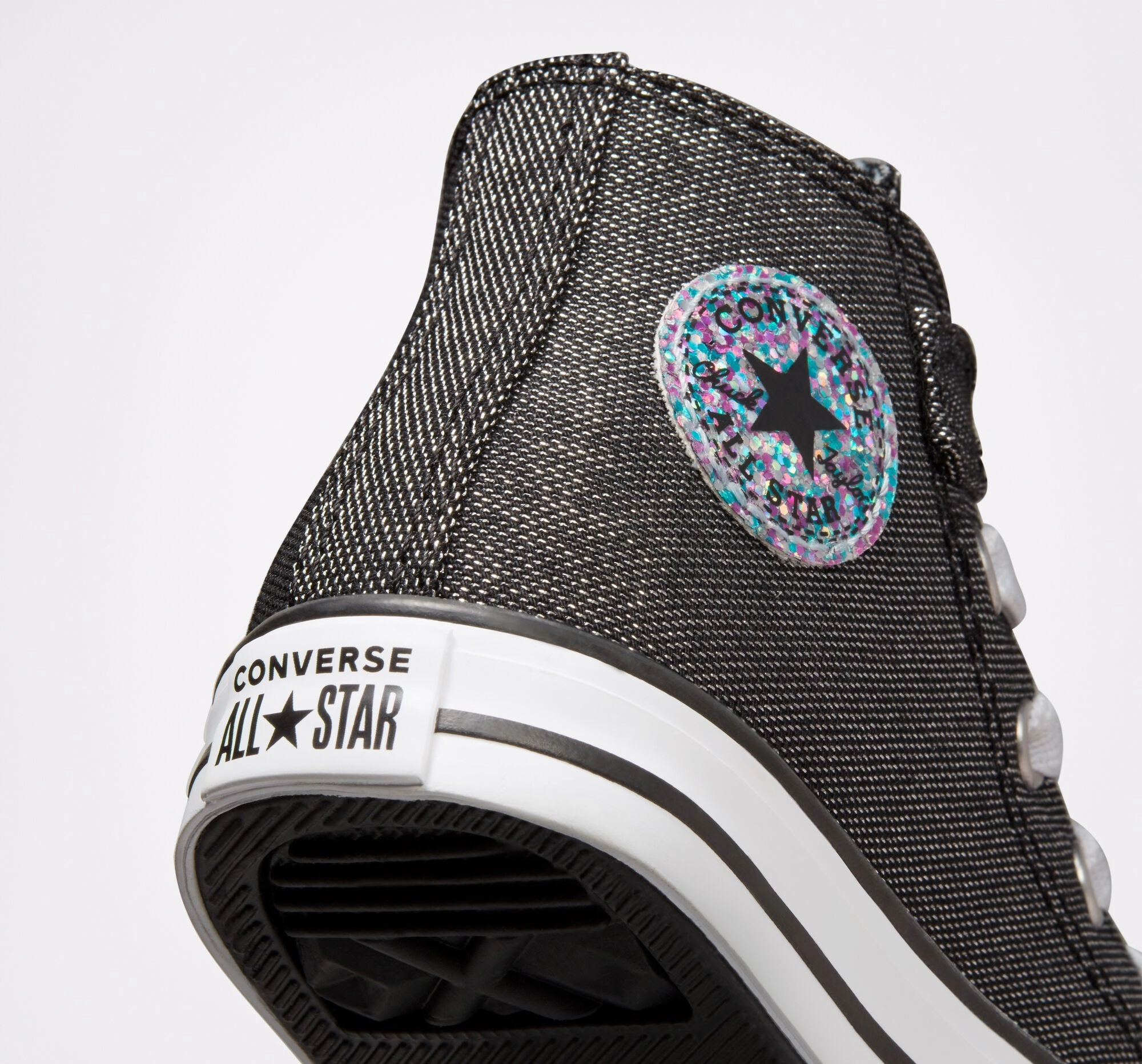 Converse scarpa sneakers da bambina Chuck Taylor All Star Easy-On Glitter 772877C nero bianco Running Sneakers For Wide Feet