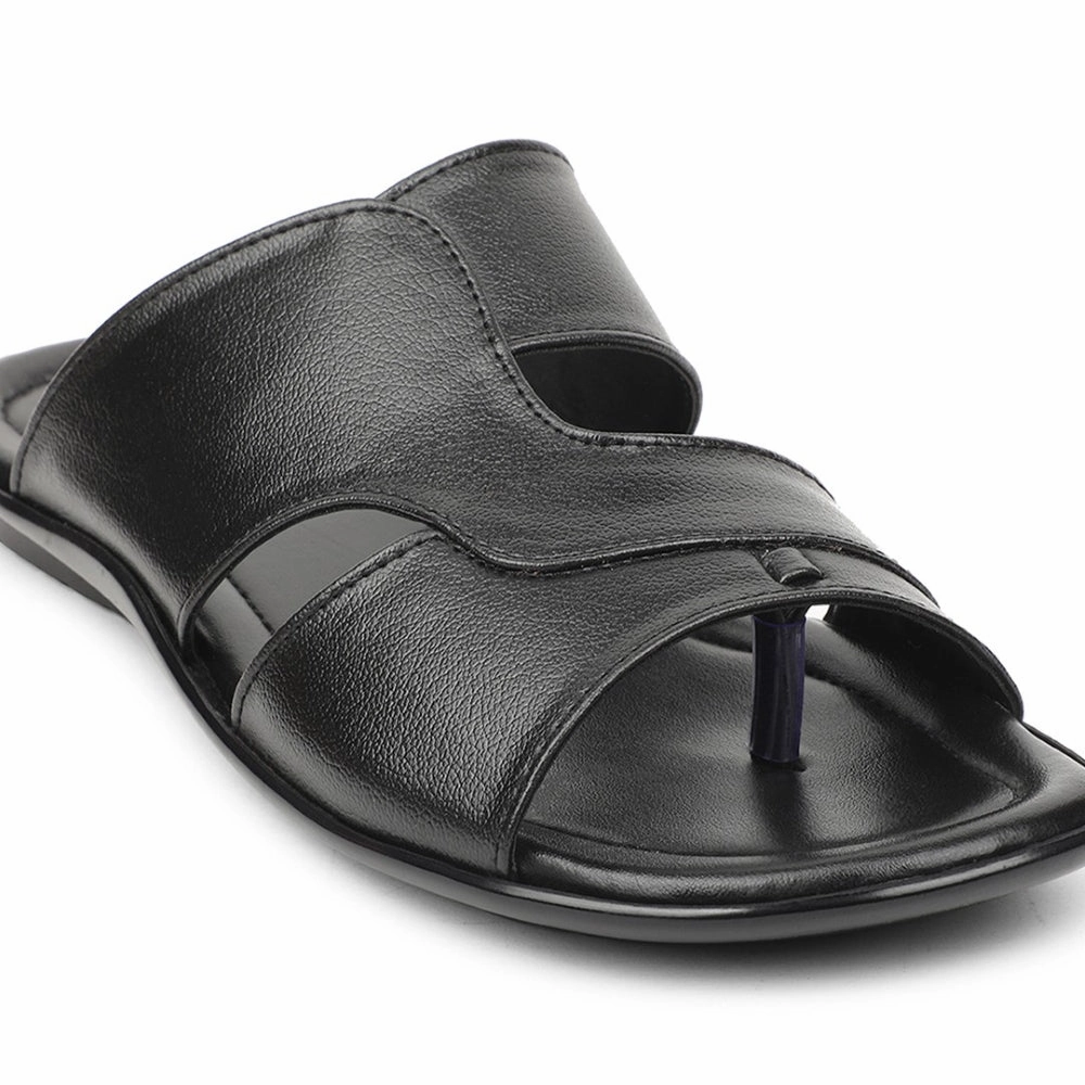 Satin Slippers Bath And Body Works Coolers Black Casual Slipper For Men COOL99-703 By Liberty