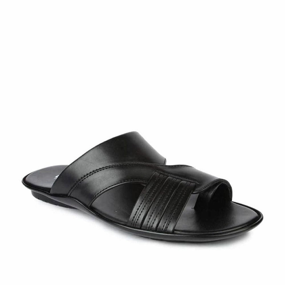 Coolers Black Casual Slipper For Men COOL99-81 By Liberty Moccasin Soft Sole Slippers