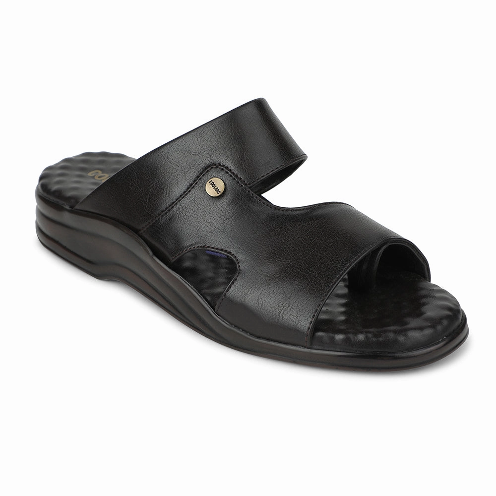 Coolers Brown Casual Slipper For Men 7123-141 By Liberty Supportive House Slippers