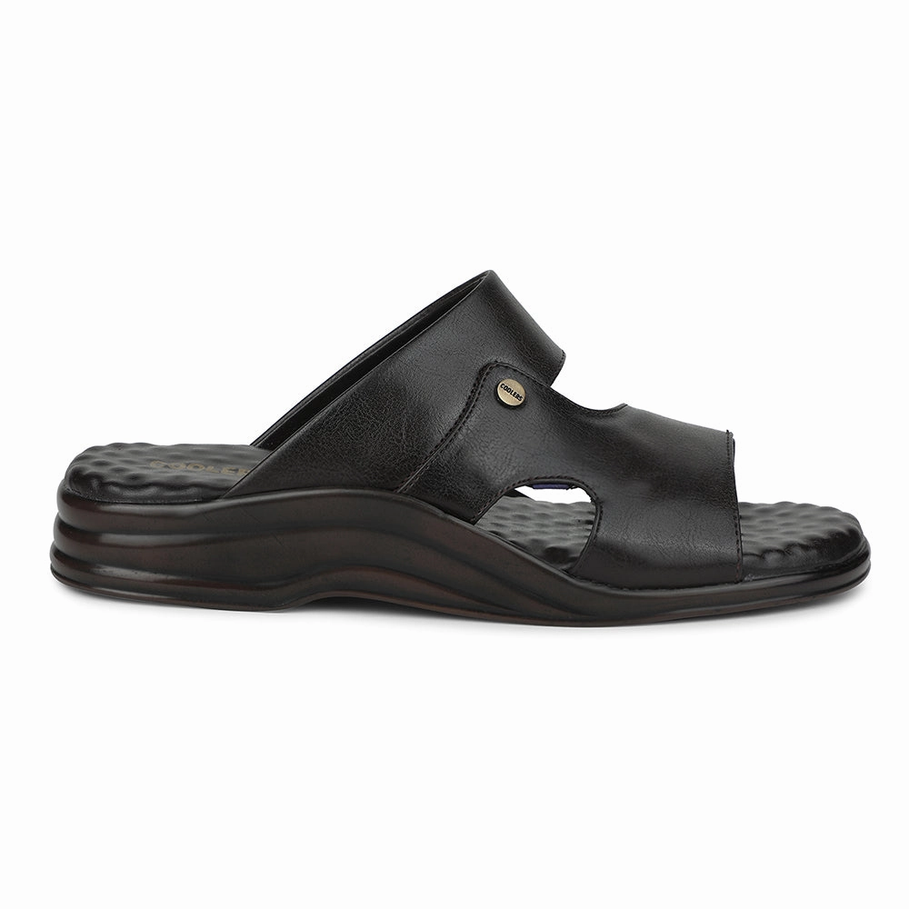 Stink Slippers Coolers Brown Casual Slipper For Men 7123-141 By Liberty