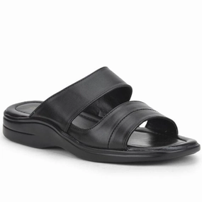 Coolers Casual Black Slippers For Men 2050-S209 By Liberty Salomon Snowclog Slippers