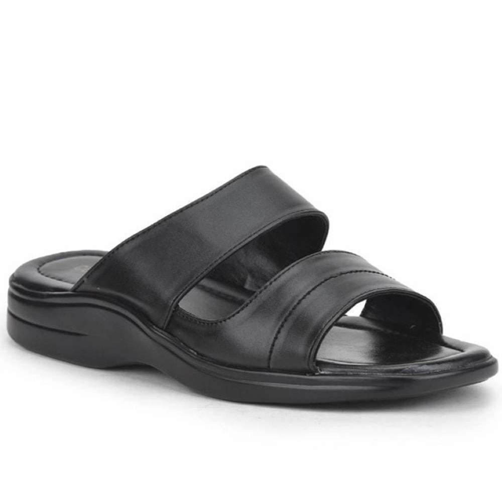 Coolers Casual Black Slippers For Men 2050-S209 By Liberty Dora Slippers