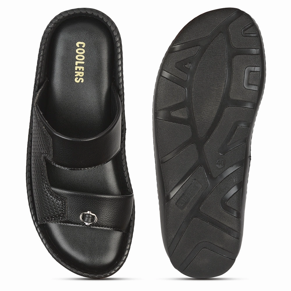 Beauty Supply Slippers Coolers Casual (Black) Slippers For Men AVN-21 By Liberty