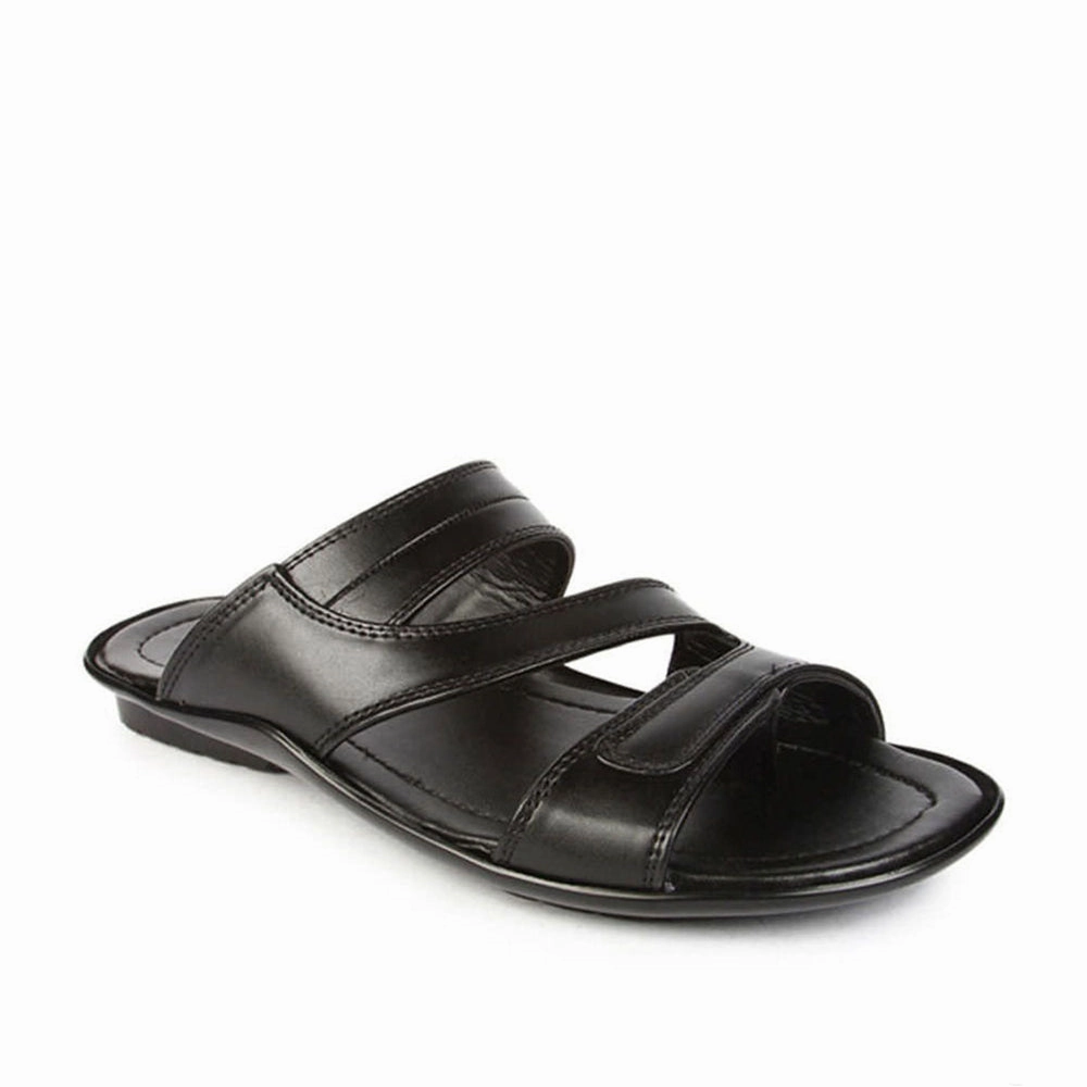 Coolers Casual (Black) Slippers For Men COOL99-13 By Liberty Plantar Fascia Slippers