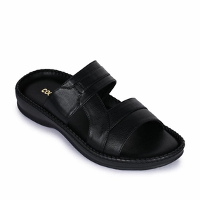 Sandals Slide Sandals Coolers Casual (Black) Slippers For Men K2-01 By Liberty