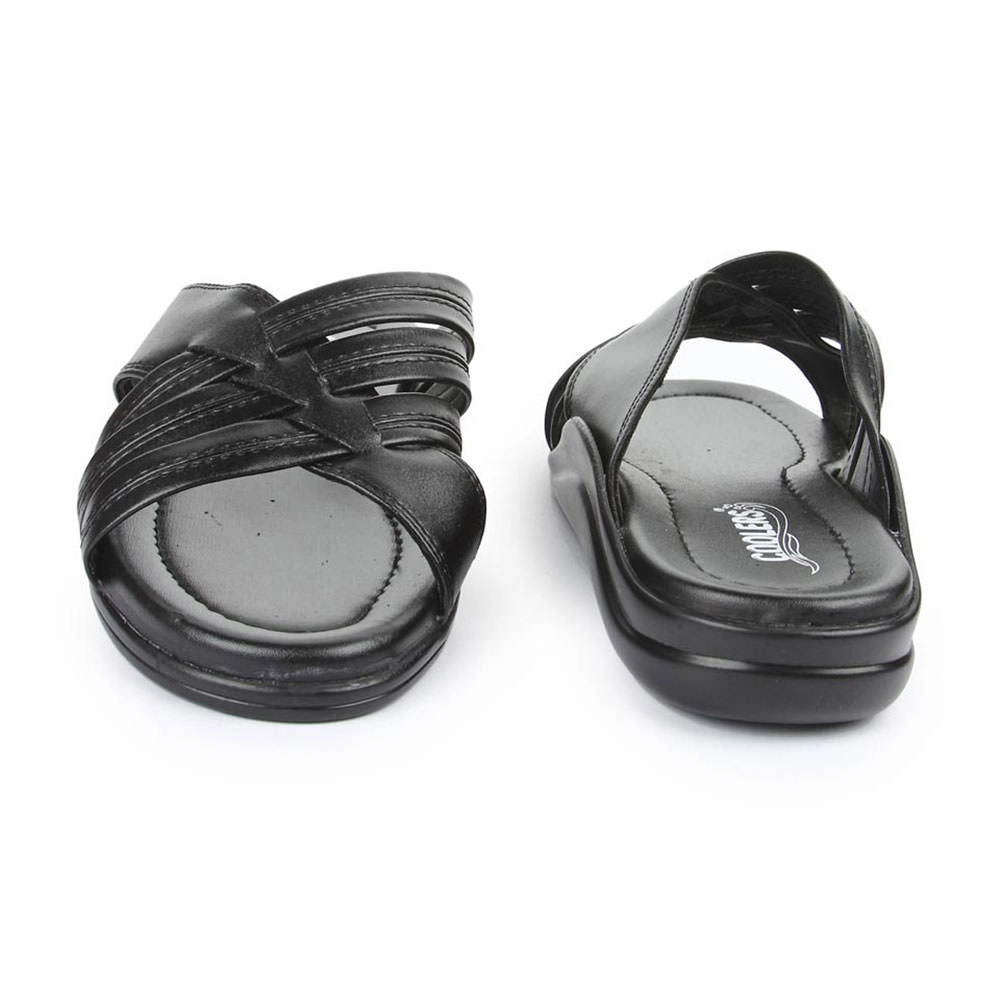 Coolers Casual (Black) Slippers For Men TAYLOR By Liberty Best Orthopedic Slippers