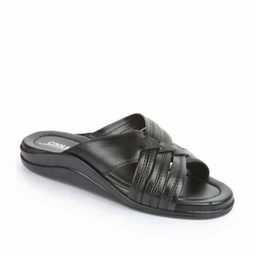 Washington Slippers Coolers Casual (Black) Slippers For Men TAYLOR By Liberty