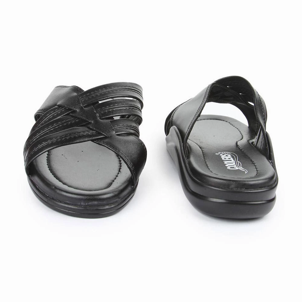 Coolers Casual (Black) Slippers For Men TAYLOR By Liberty Foot Warmer Slippers