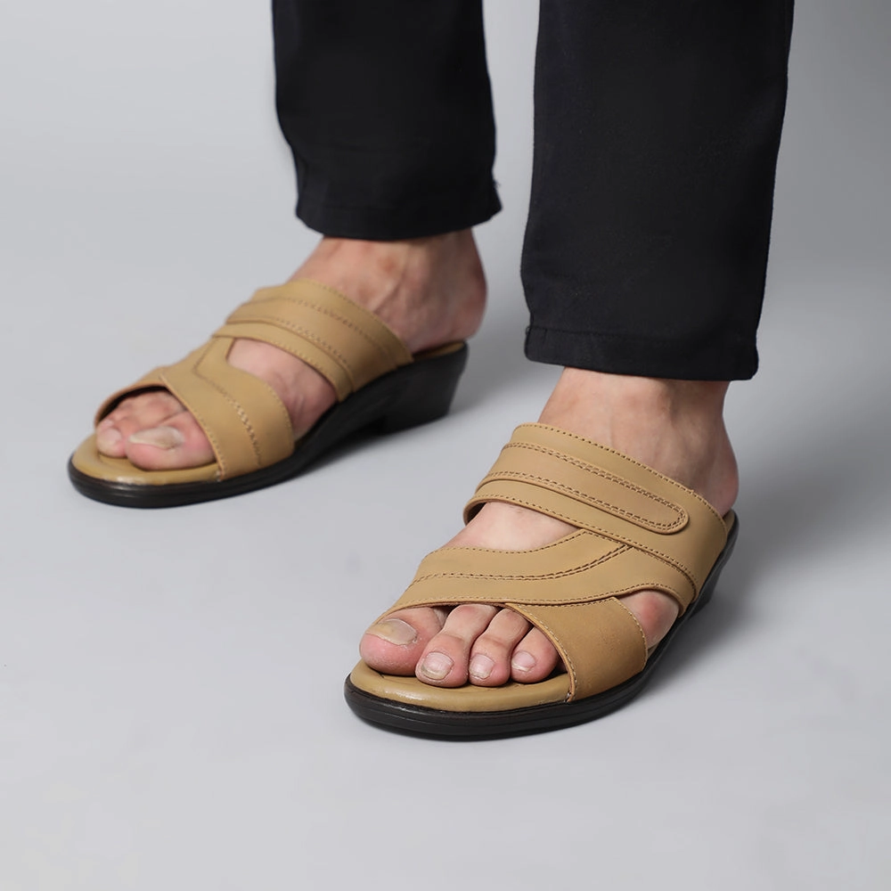 Coolers Casual Brown Slippers For Men 7153-37 By Liberty Slippers Wolf