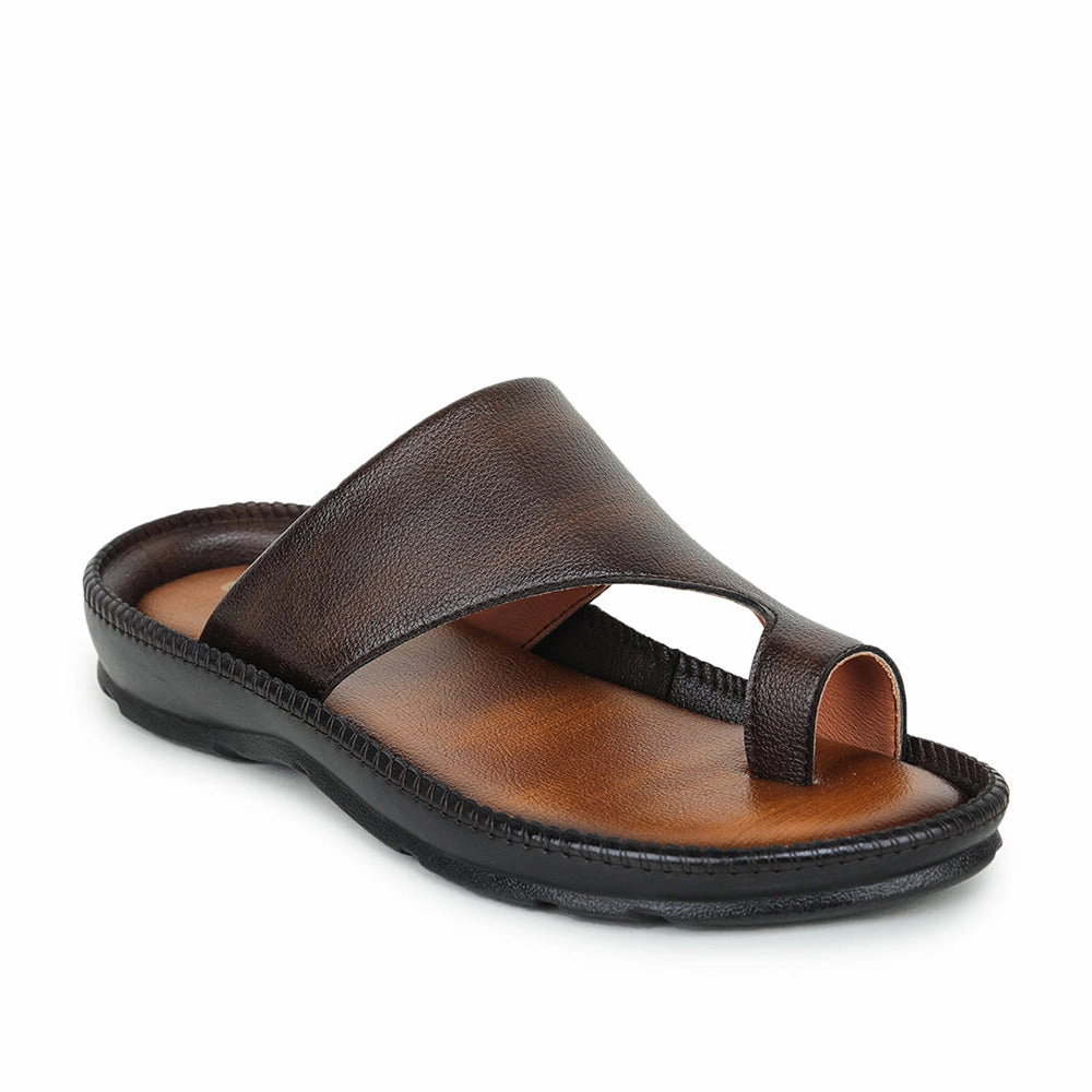 Coolers Casual Brown Toe Ring Slippers For Men JPL-222 By Liberty Curacao Sandals