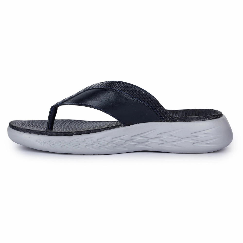 Coolers Casual Navy Blue Flip-Flop For Men IMPACT-6 By Liberty Sandals To Wear With Jeans
