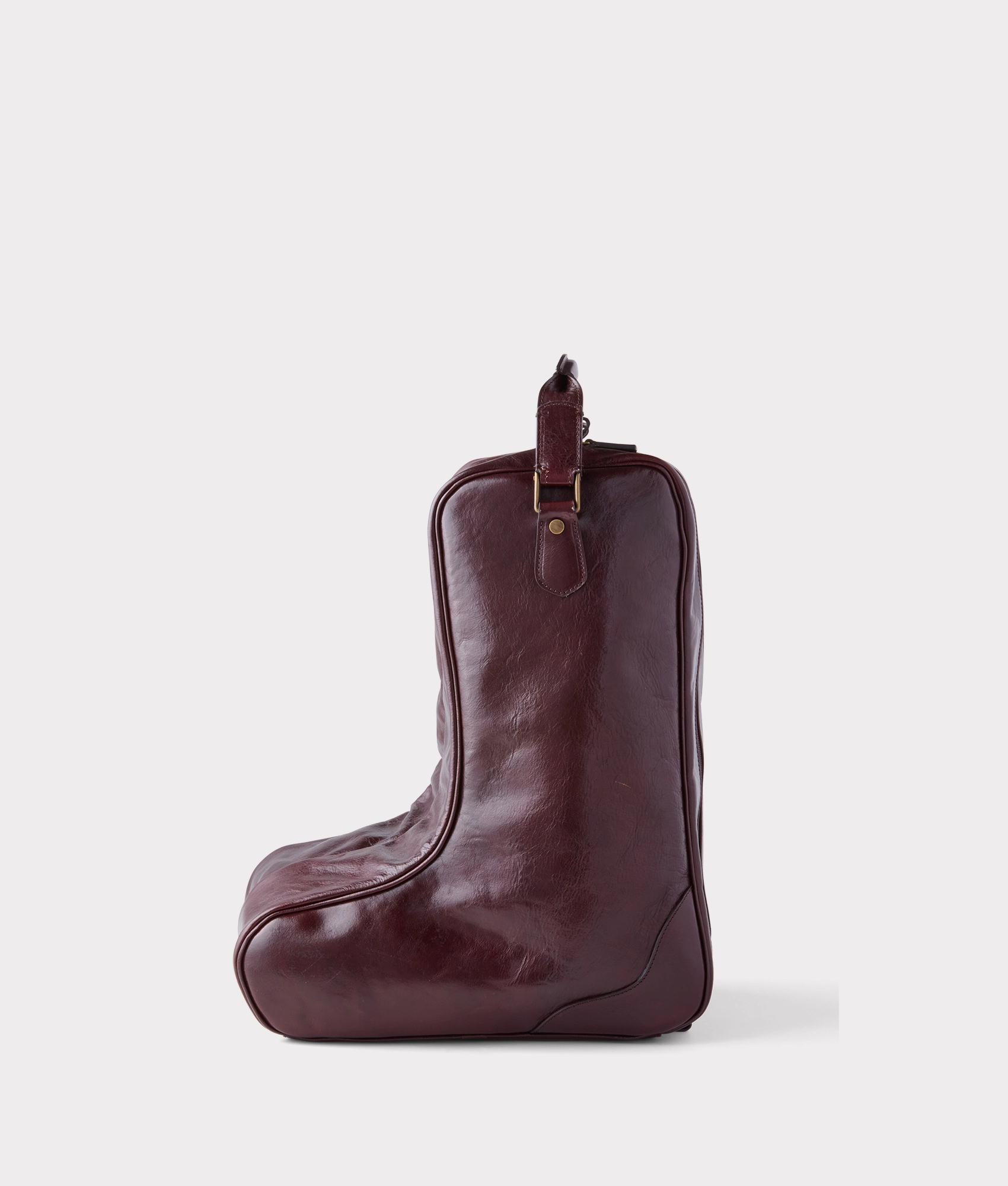 Brown Fur Heel Boots Cosimo Boot Bag :: Chocolate