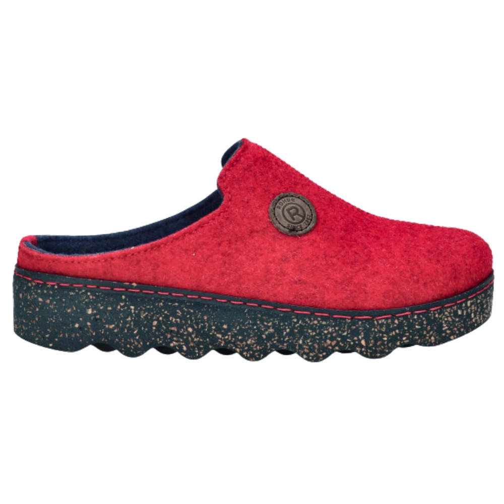 Socks For Slippers Rohde 6120 Foggia Circle Cherry Slipper (Women's)