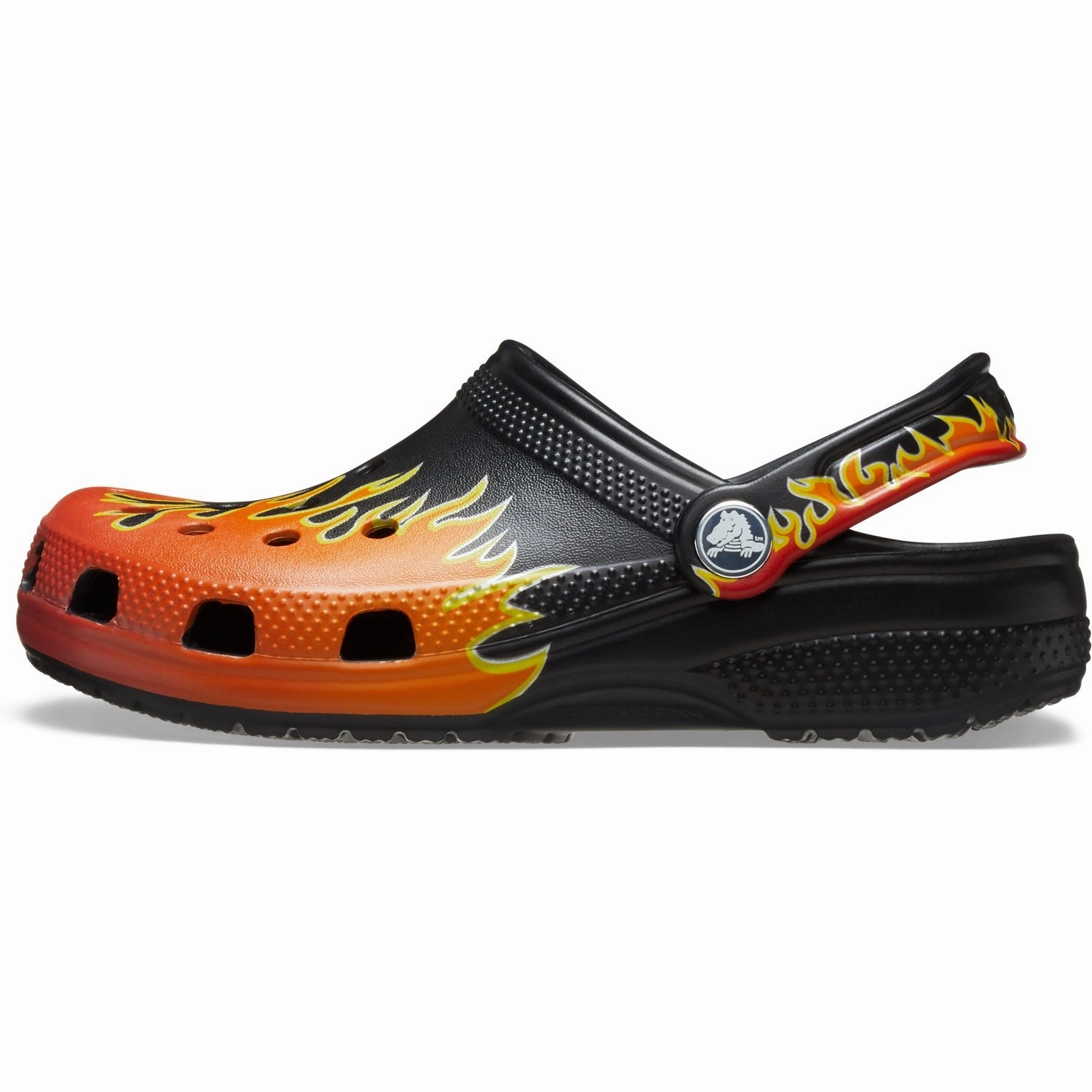 Crocs Black/Multi Classic Flames Clog Kurt Geiger Sandals