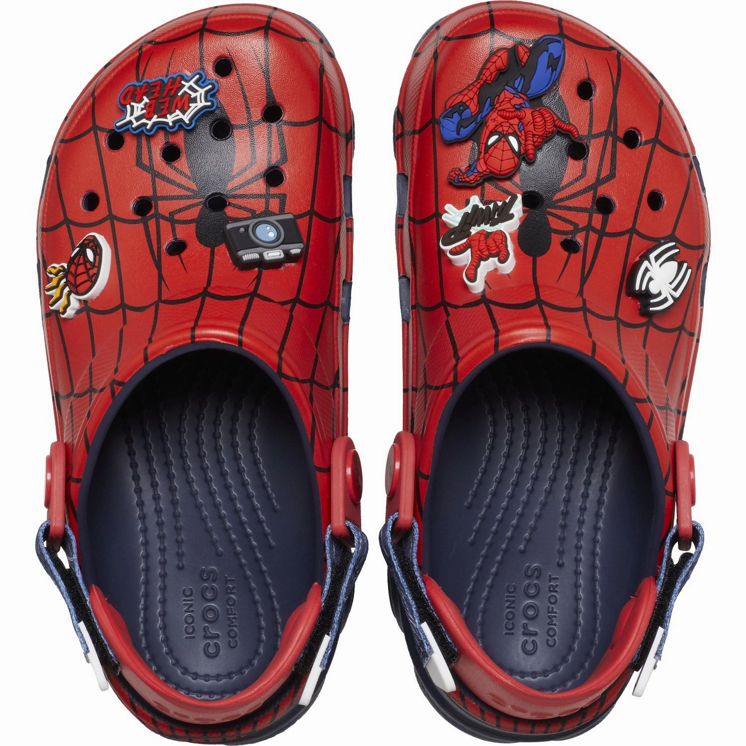 Crocs Navy Spider-Man All-Terrain Clog Sandals Regency La Toc Photos