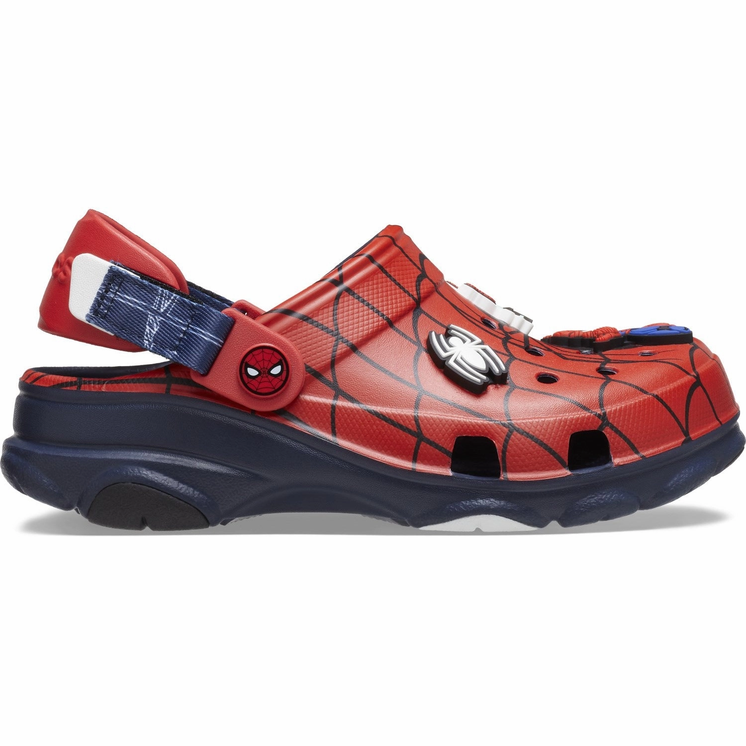 Ankle Wrap Sandals Crocs Navy Spider-Man All-Terrain Clog