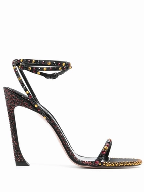 crystal-embellished ankle-strap sandals Shell Sandals