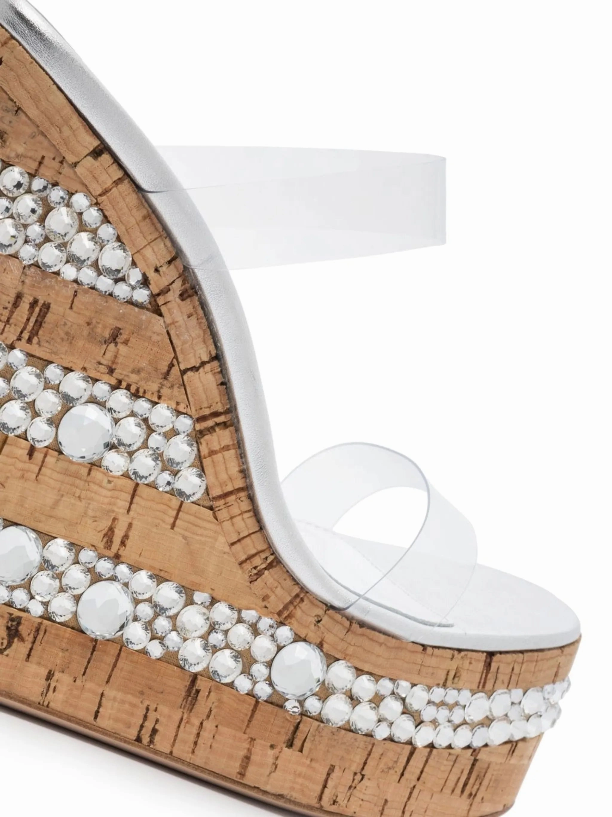 Sandals Southcoast crystal embellished wedge sandals