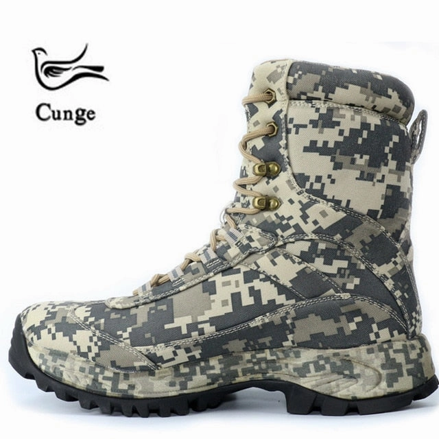 Korkers Boots CUNGE Outdoor Tactical Sport Men's Shoes For Camping Climbing boots Men Hiking Boots Mountain Non-slip waterproof hunting boots