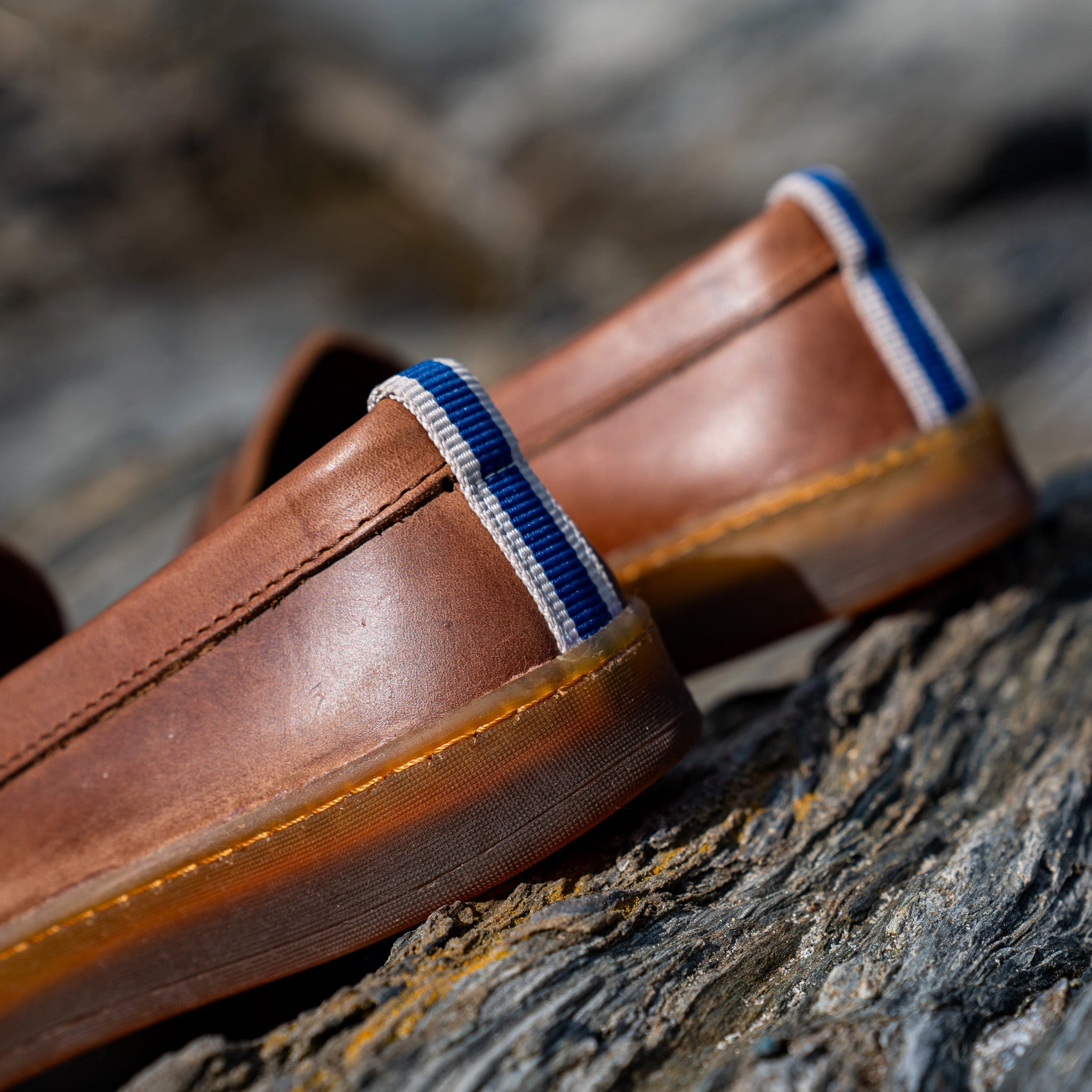 Fuzzy Loafers Cup Sole Penny Moc - Natural