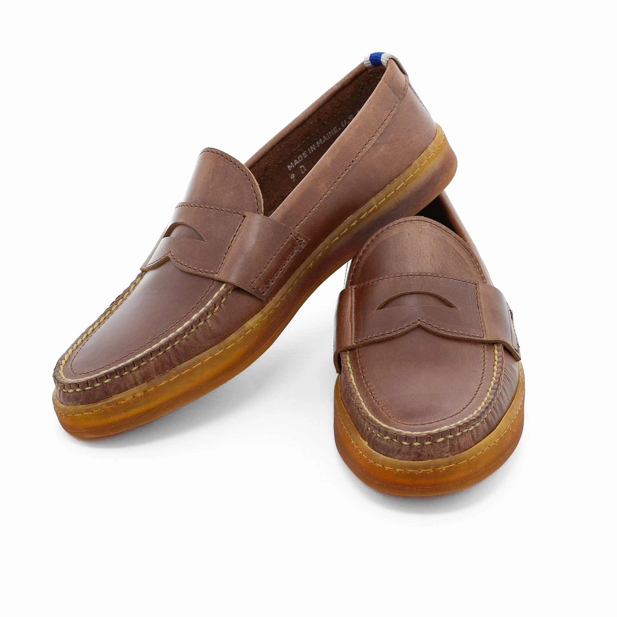 Loafers Flats Cup Sole Penny Moc - Natural