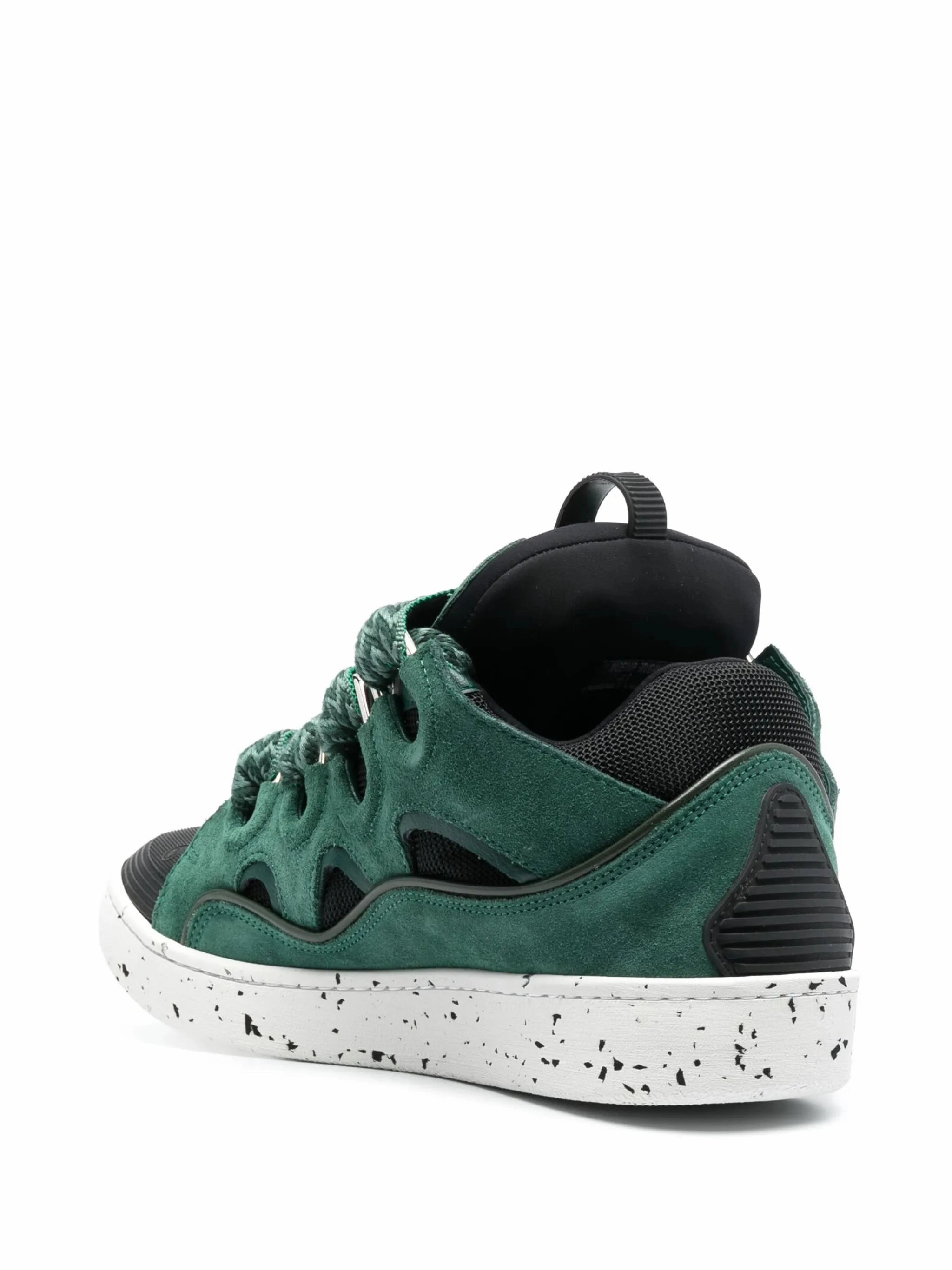 Curb lace-up sneakers Grey Flat Shoes