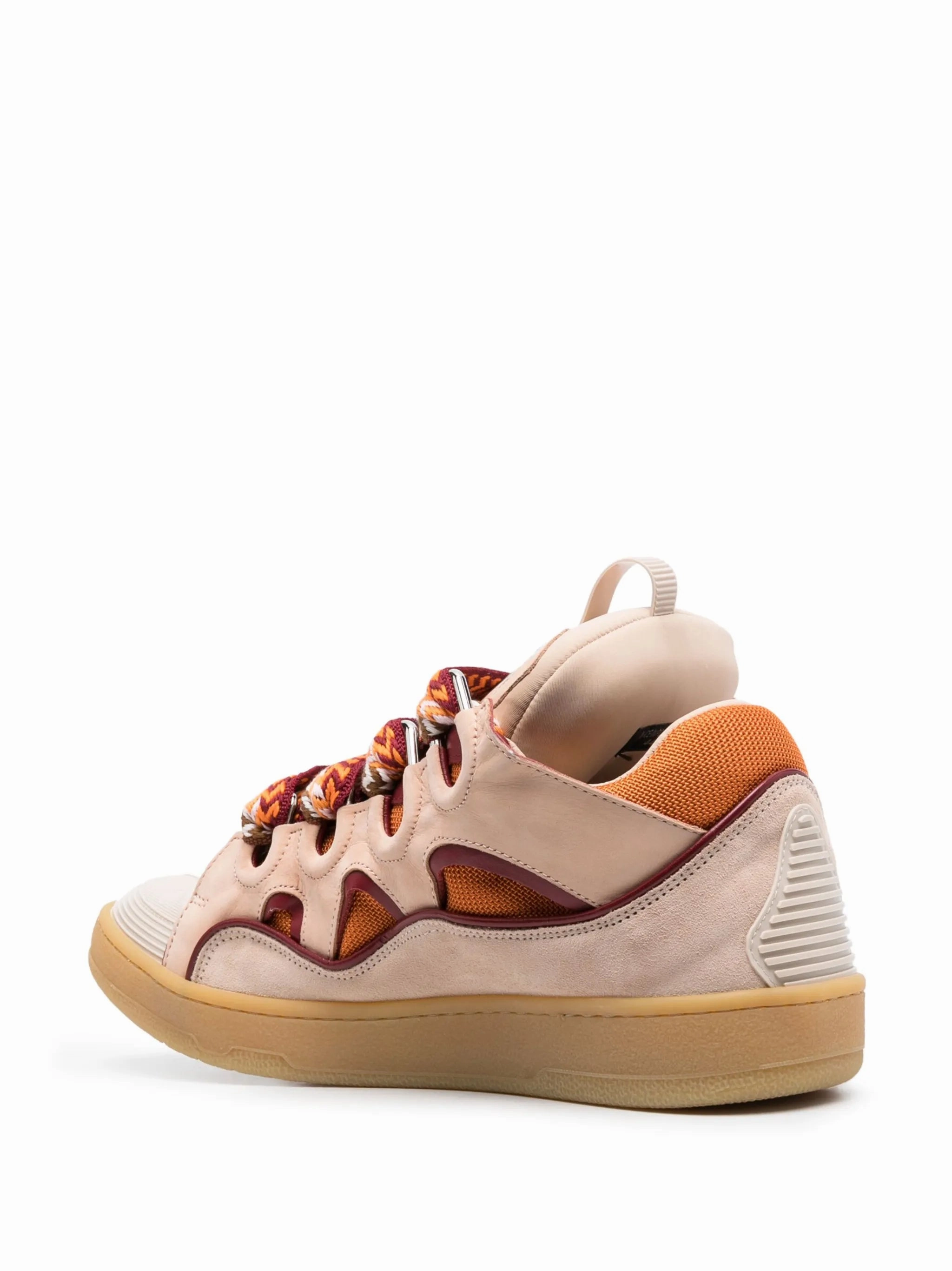 Flat Shoes With T Bar Curb leather sneakers