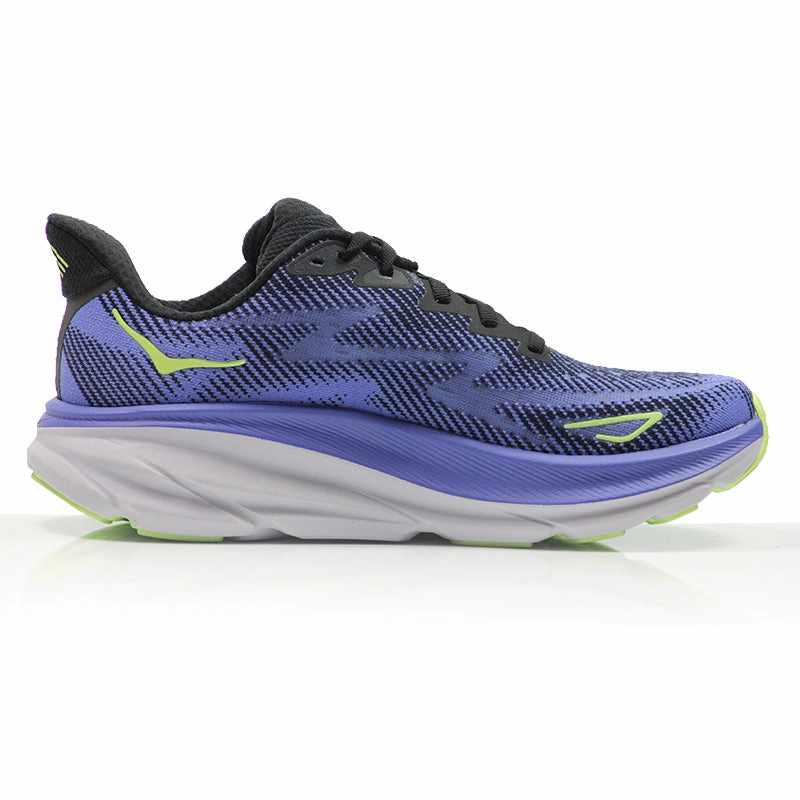 Best Running Shoe For Stability Hoka One One Clifton 9 Women's Running Shoe - Black/Stellar Blue