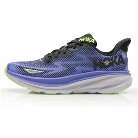 Best Road And Trail Running Shoes Hoka One One Clifton 9 Women's Running Shoe - Black/Stellar Blue