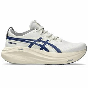 Asics Toddler Shoes Men's Asics Gel-Nimbus 27, Birch/Indigo Blue, 10.5 D Medium