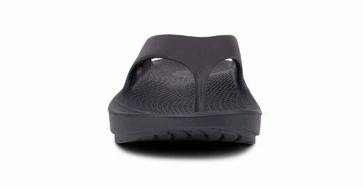 Rhinestone Sandals Flat OOFOS 1000 OORIGINAL - BLACK