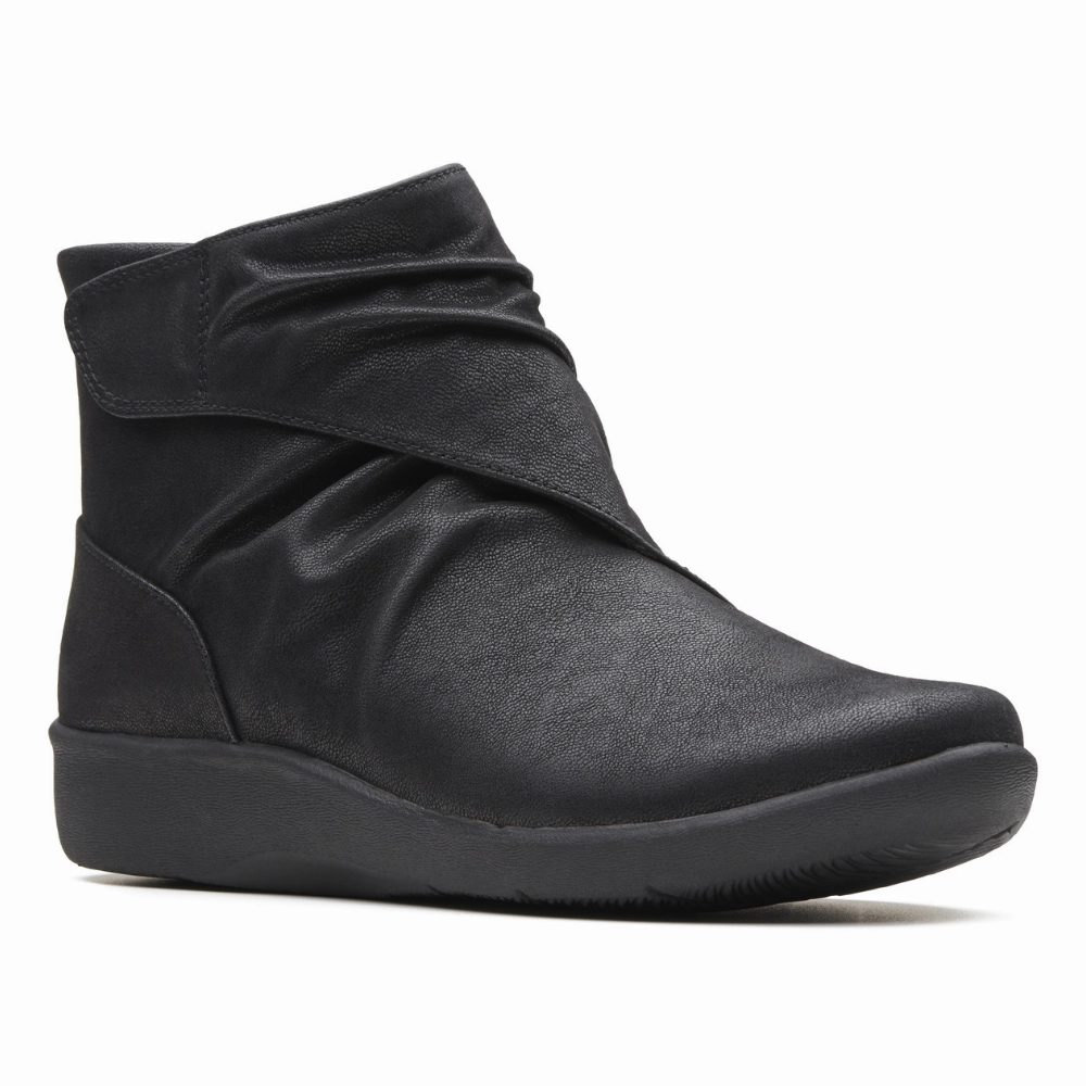 Clarks Sillian Tana Black Synthetic Boot (Women's) Discount Western Boots Near Me